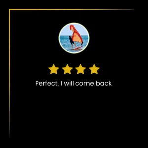 I really appreciated the quality of the service. It is very special, VIP level. (13)